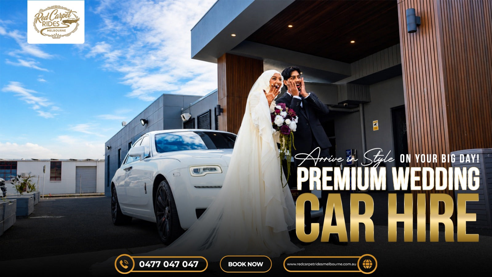 A Beautiful Rolls-Royce Wedding Journey from Botanical Ridge to Doveton